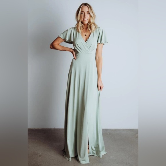 Baltic Born Sage Green Maxi Dress - Picture 1 of 7